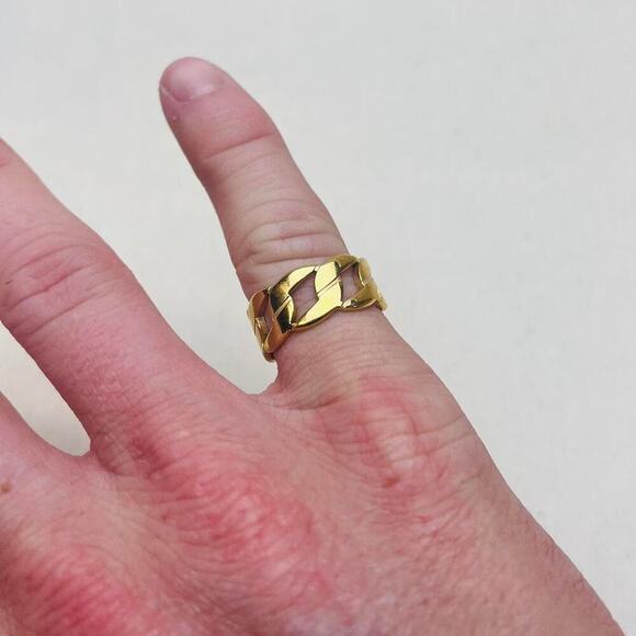 Y2k 2000s vintage gold cuban - Picture 2 of 5